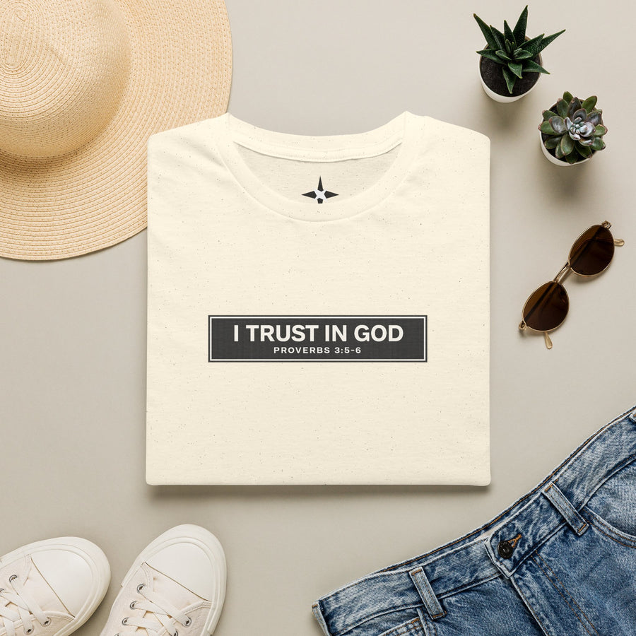 I Trust In God T-Shirt – Proverbs 3:5-6 Christian Faith Tee