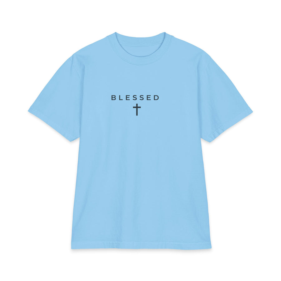 Blessed Cross T-Shirt — Minimal Faith Graphic Tee