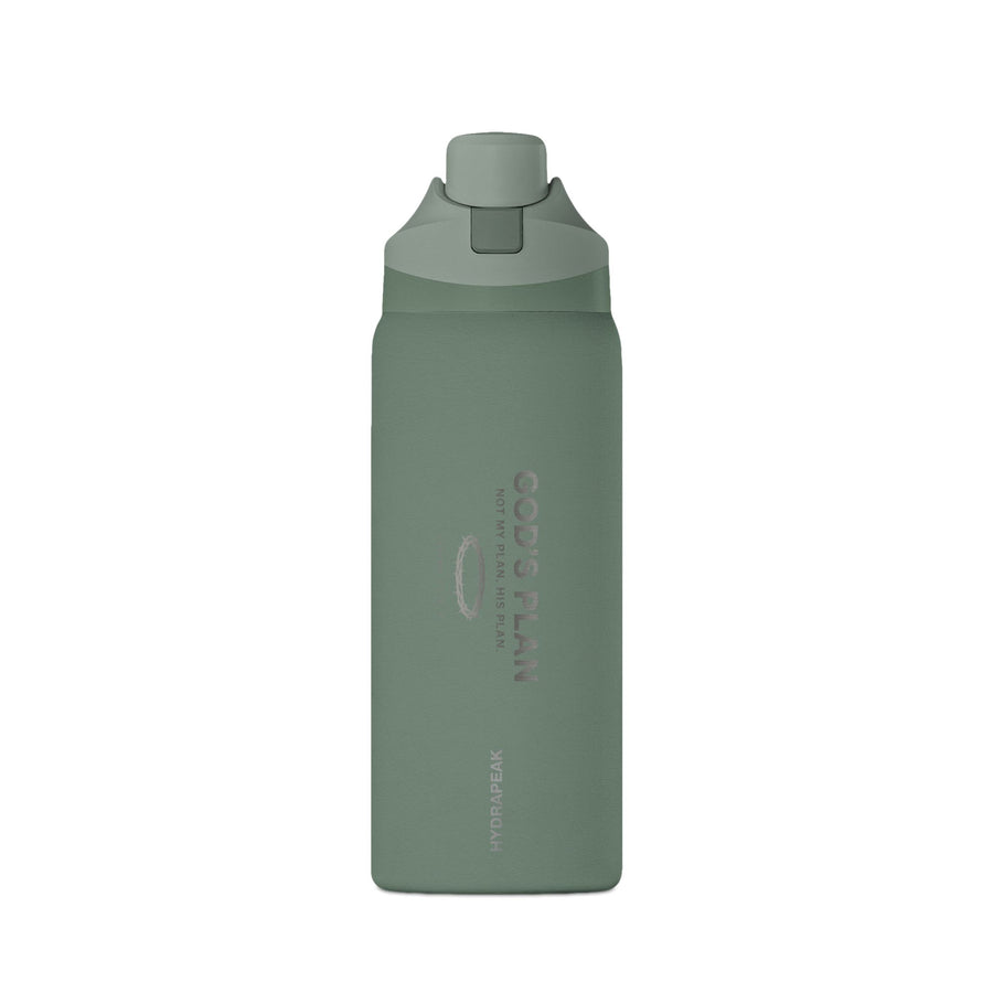 Oasis 32oz Insulated Water Bottle – ‘God’s Plan’ Matte Travel Flask